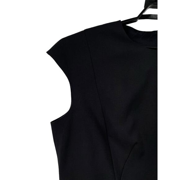 Boss Hugo Boss dress Dironah virgin wool sheath black size 14 - Picture 3 of 6